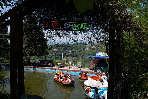 Go boating on the lake